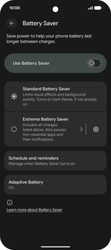 Press the required settings to turn them on or off. Press the required settings to turn them on or off.