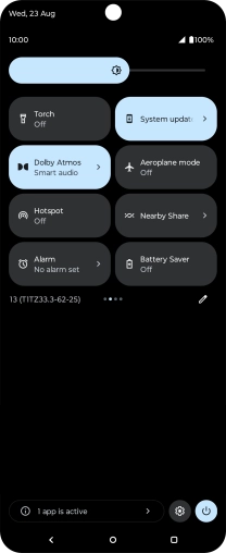 Press Aeroplane mode to turn the function on or off. Press Aeroplane mode to turn the function on or off.