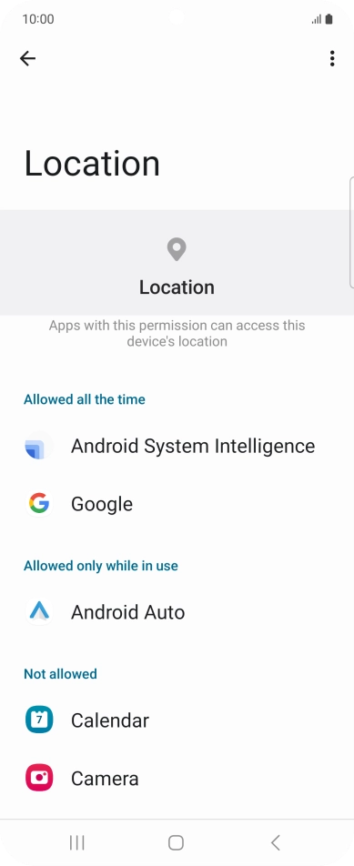 Press the required app. Press the required app.
