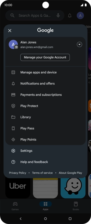 Press Settings. Press Settings.