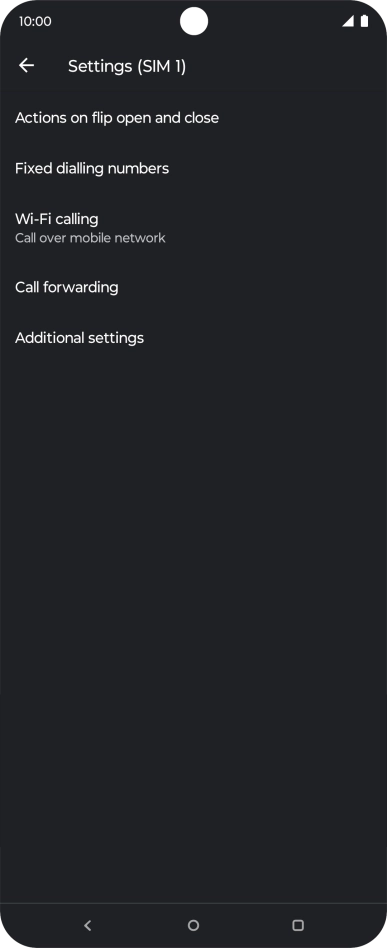 Press Additional settings. Press Additional settings.