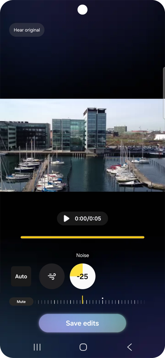 Press Mute to completely remove the selected audio type from the video. Press Mute to completely remove the selected audio type from the video.