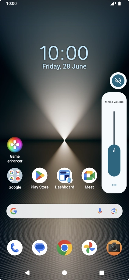 Press the sound mode icon. Press the sound mode icon.