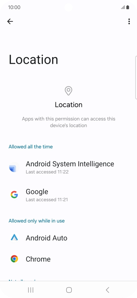 Press the required app. Press the required app.