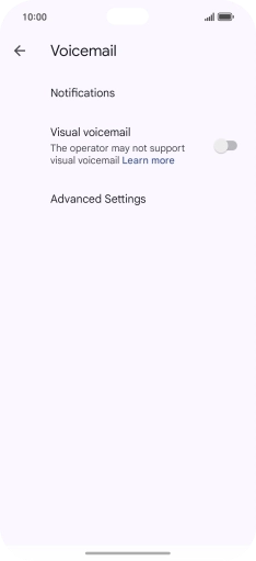 Press Advanced Settings. Press Advanced Settings.
