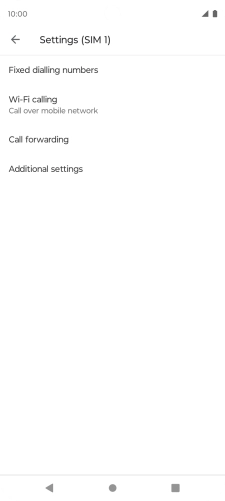 Press Call forwarding. Press Call forwarding.