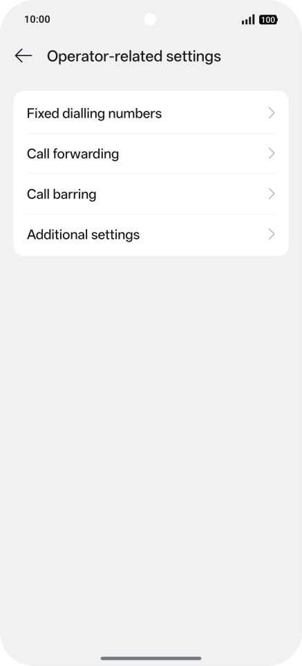Press Additional settings. Press Additional settings.