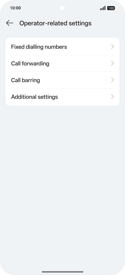 Press Additional settings. Press Additional settings.