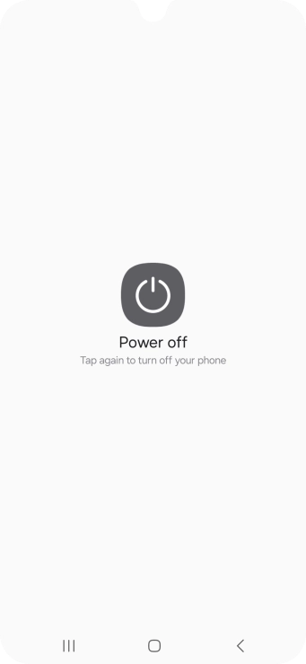 Press Power off. Press Power off.