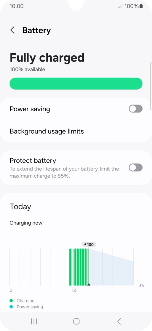 Press Power saving. Press Power saving.