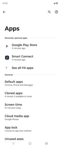 Press See all apps. Press See all apps.