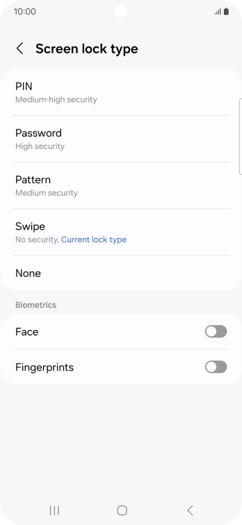 Press Fingerprints. Press Fingerprints.