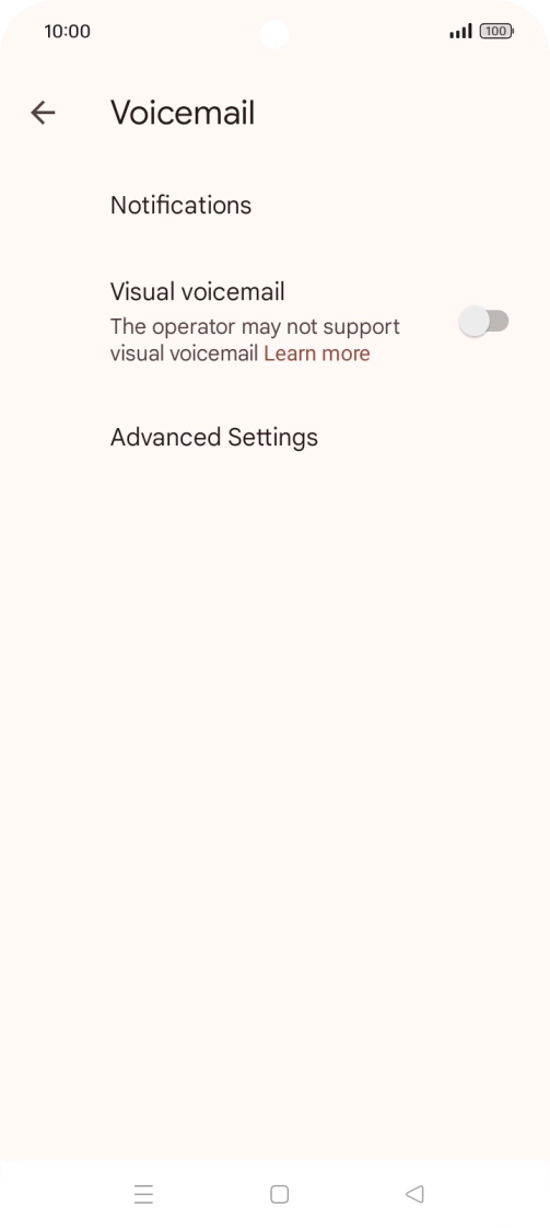 Press Advanced Settings. Press Advanced Settings.
