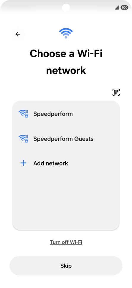 Press the required Wi-Fi network. Press the required Wi-Fi network.