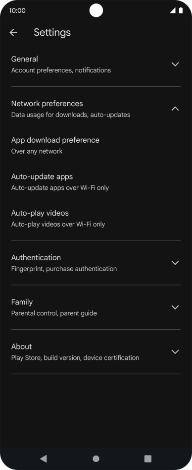 Press Auto-update apps. Press Auto-update apps.