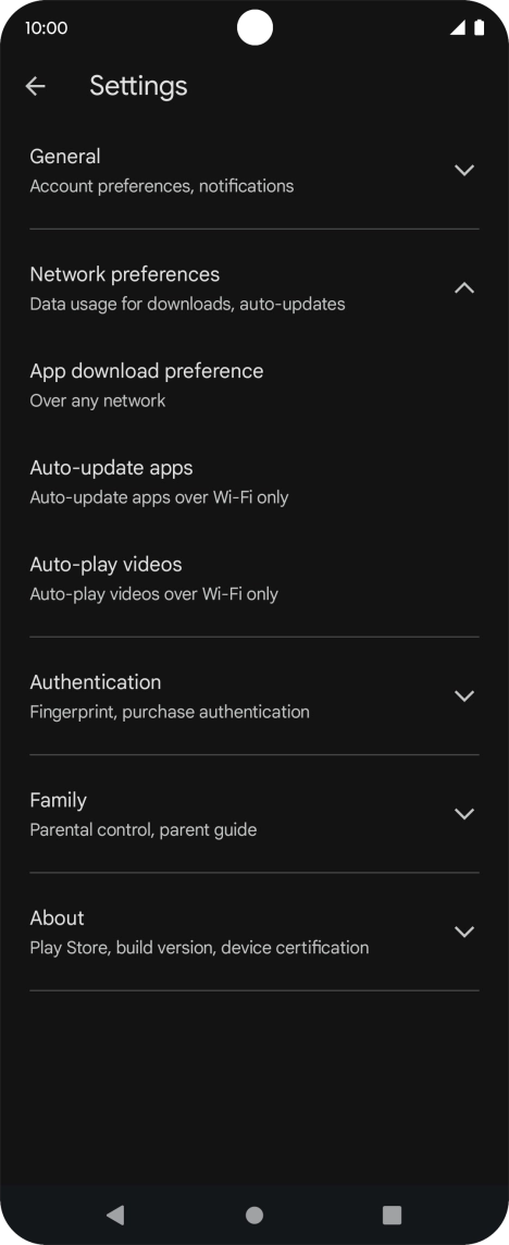 Press Auto-update apps. Press Auto-update apps.