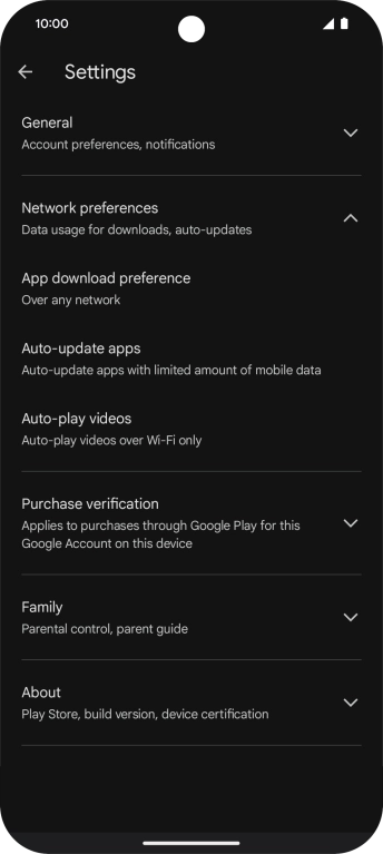 Press Auto-update apps. Press Auto-update apps.