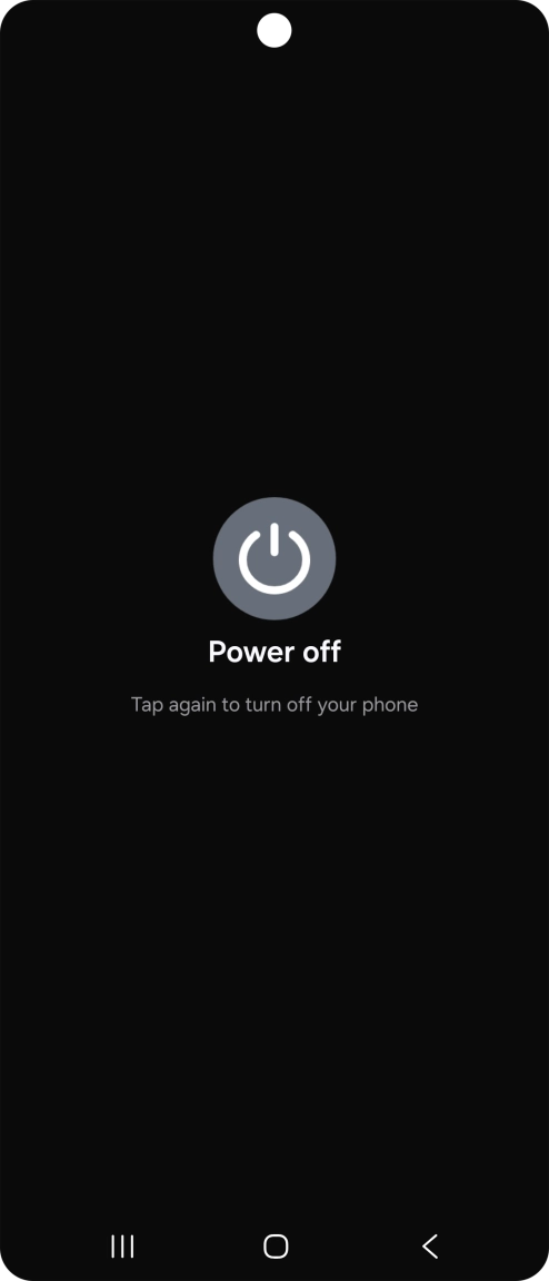 Press Power off. Press Power off.