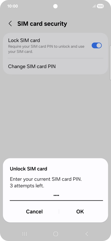 Key in your PIN and press OK. The default PIN is 1111. Key in your PIN and press OK. The default PIN is 1111.