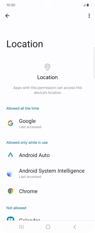 Press the required app. Press the required app.