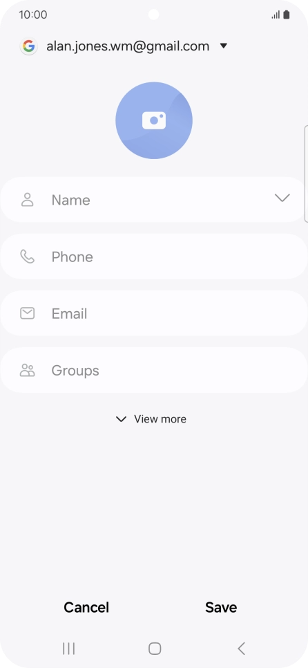 Press Name and key in the required name. Press Name and key in the required name.