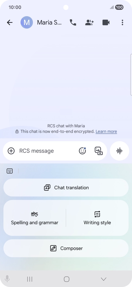 To generate a text, press Composer and follow the instructions on the screen to use the function. To generate a text, press Composer and follow the instructions on the screen to use the function.