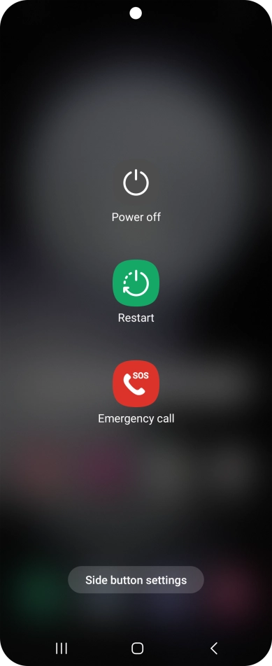 Press Power off. Press Power off.