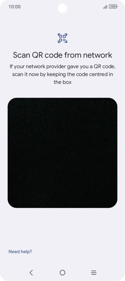 Place the QR code you've received inside the phone camera frame to scan the code. Place the QR code you've received inside the phone camera frame to scan the code.