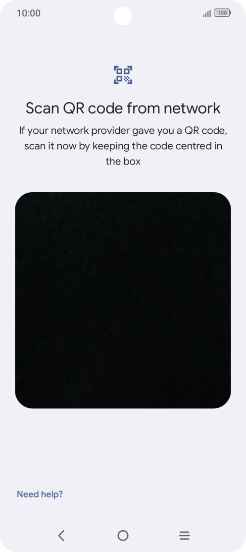 Place the QR code you've received inside the phone camera frame to scan the code. Place the QR code you've received inside the phone camera frame to scan the code.