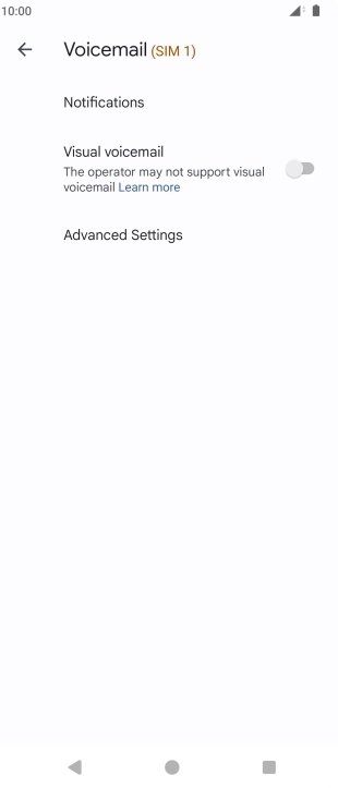 Press Advanced Settings. Press Advanced Settings.