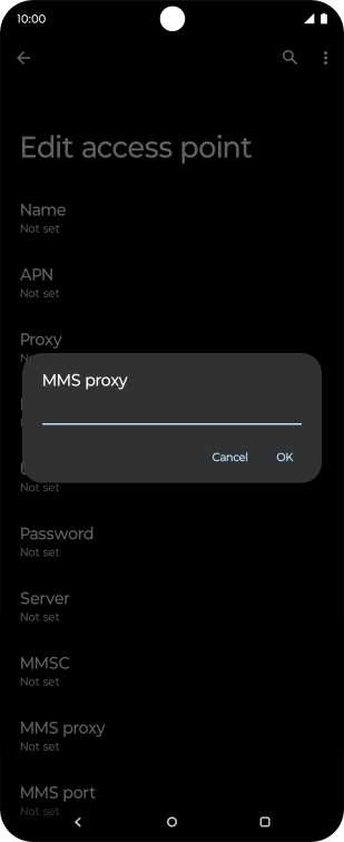 Key in 149.254.201.135 and press OK. Key in 149.254.201.135 and press OK.