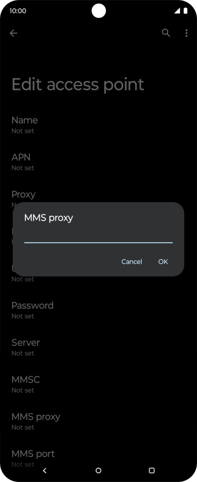 Key in 149.254.201.135 and press OK. Key in 149.254.201.135 and press OK.