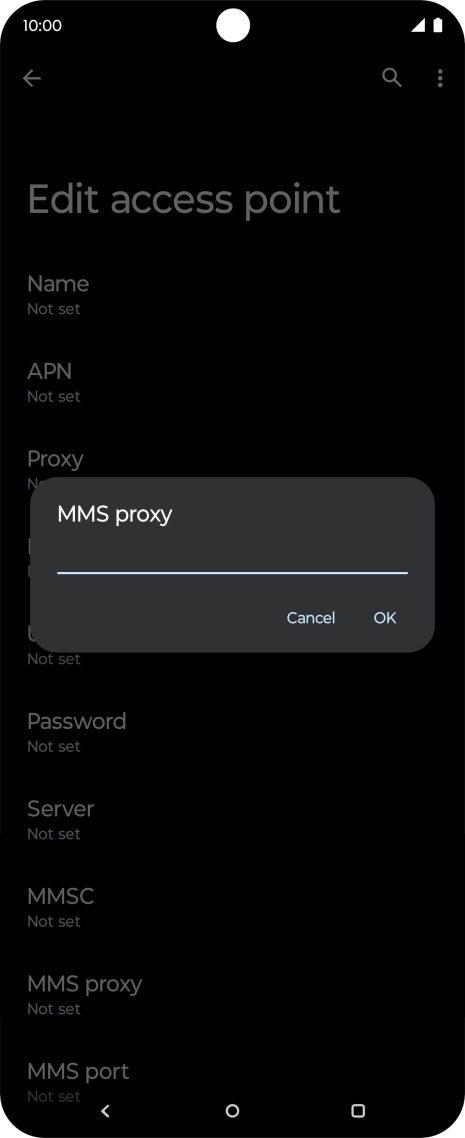 Key in 149.254.201.135 and press OK. Key in 149.254.201.135 and press OK.