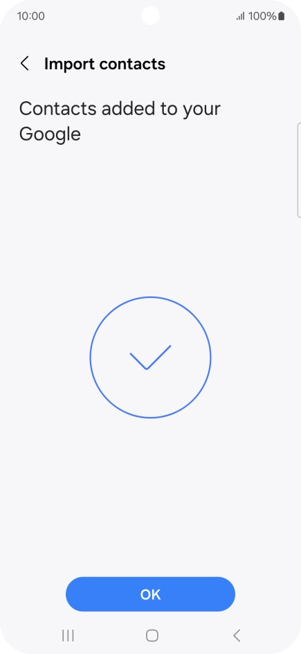 Press OK. Press OK.