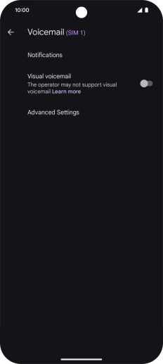 Press Advanced Settings. Press Advanced Settings.