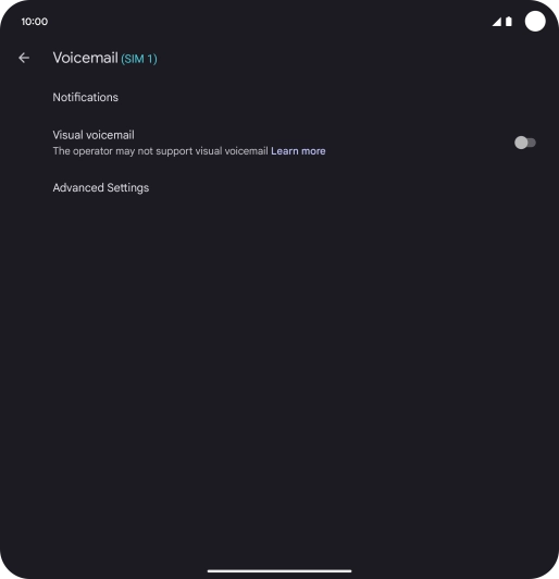 Press Advanced Settings. Press Advanced Settings.