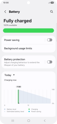 Press Power saving. Press Power saving.