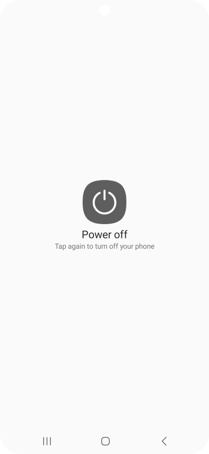 Press Power off. Press Power off.