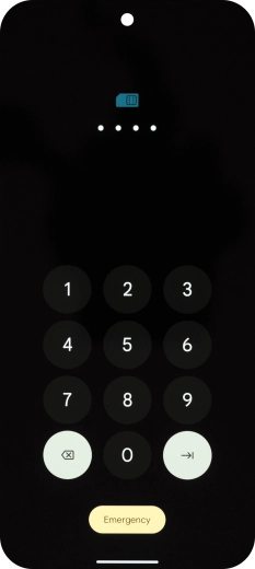 If you're asked to key in your PIN, do so and press arrow right. The default PIN is 1111. If you're asked to key in your PIN, do so and press arrow right. The default PIN is 1111.