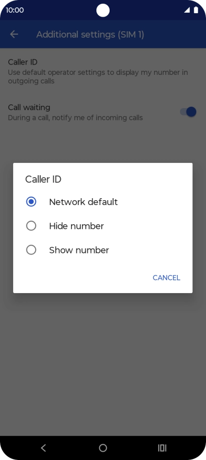 Press Show number to turn on caller identification. Press Show number to turn on caller identification.