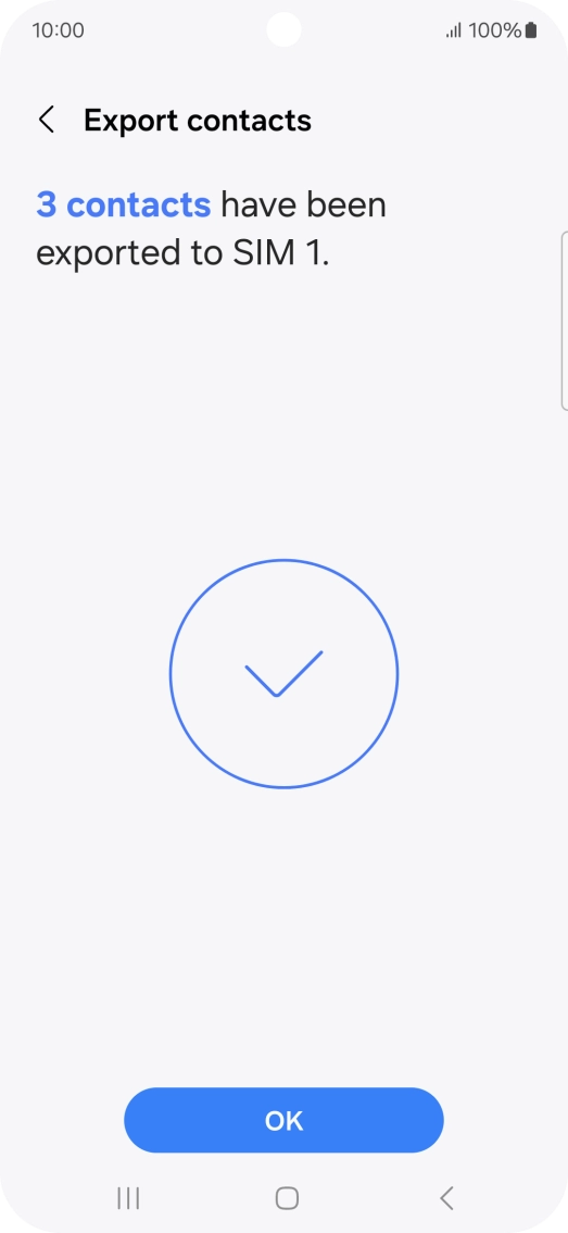 Press OK. Press OK.