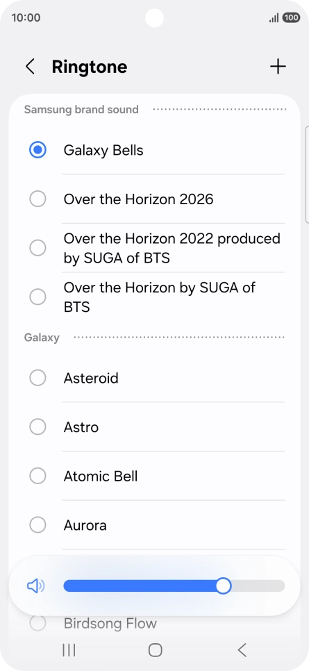 Press the required ring tones to hear them. Press the required ring tones to hear them.