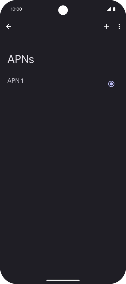 Press the add icon. Press the add icon.
