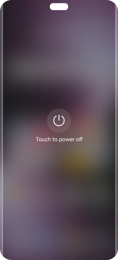Press Touch to power off. Press Touch to power off.