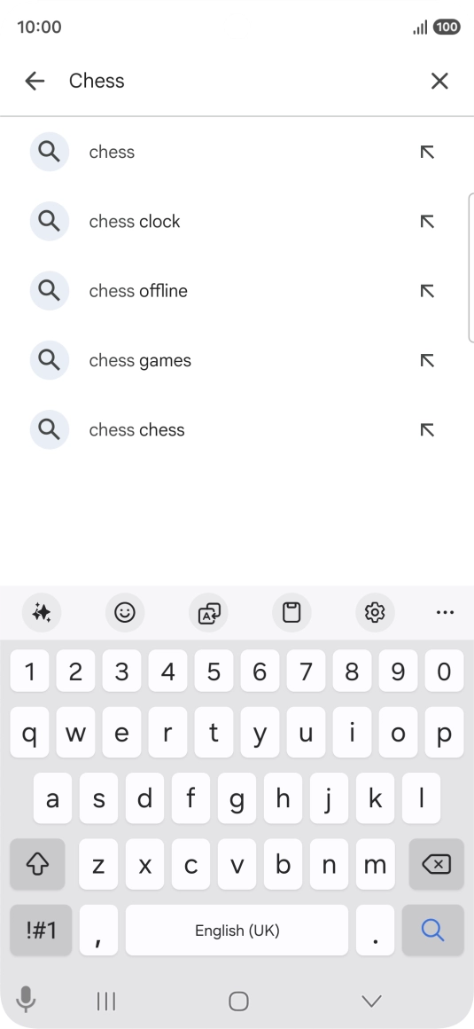 Key in the name or subject of the required app and press the search icon. Key in the name or subject of the required app and press the search icon.