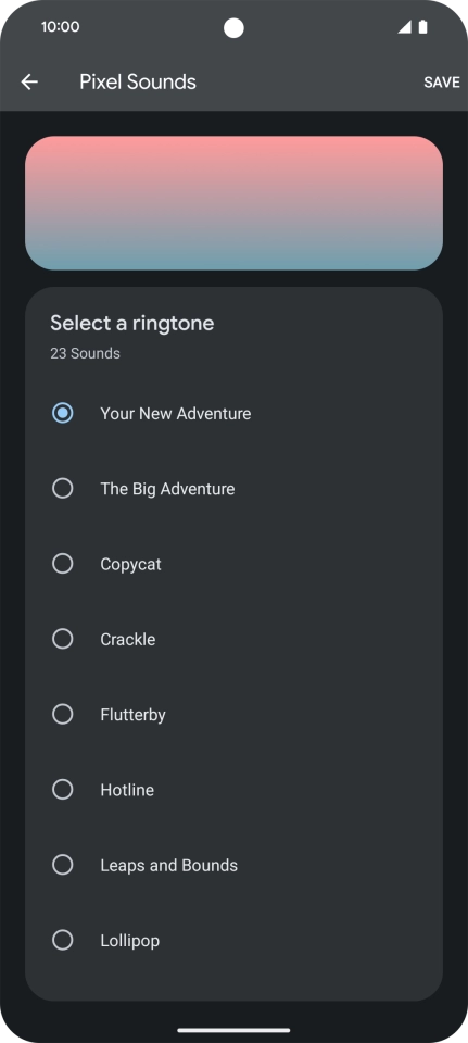 Press the required ring tones to hear them. Press the required ring tones to hear them.