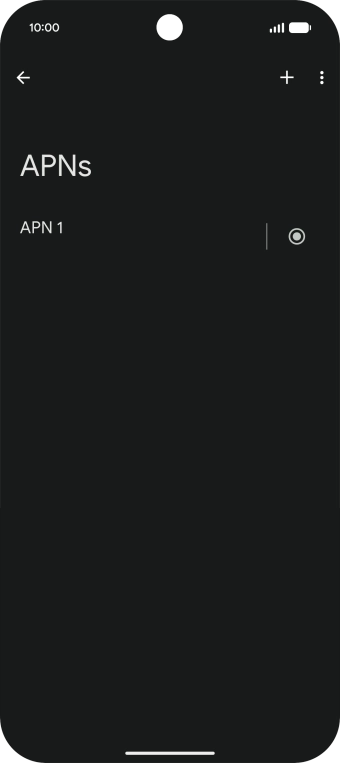 Press the add icon. Press the add icon.