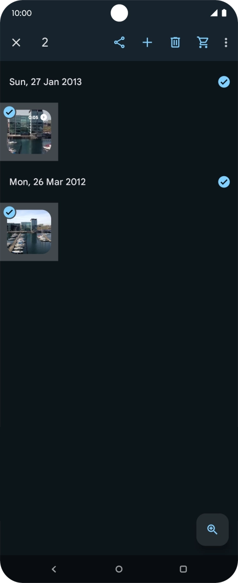 Press the share icon. Press the share icon.