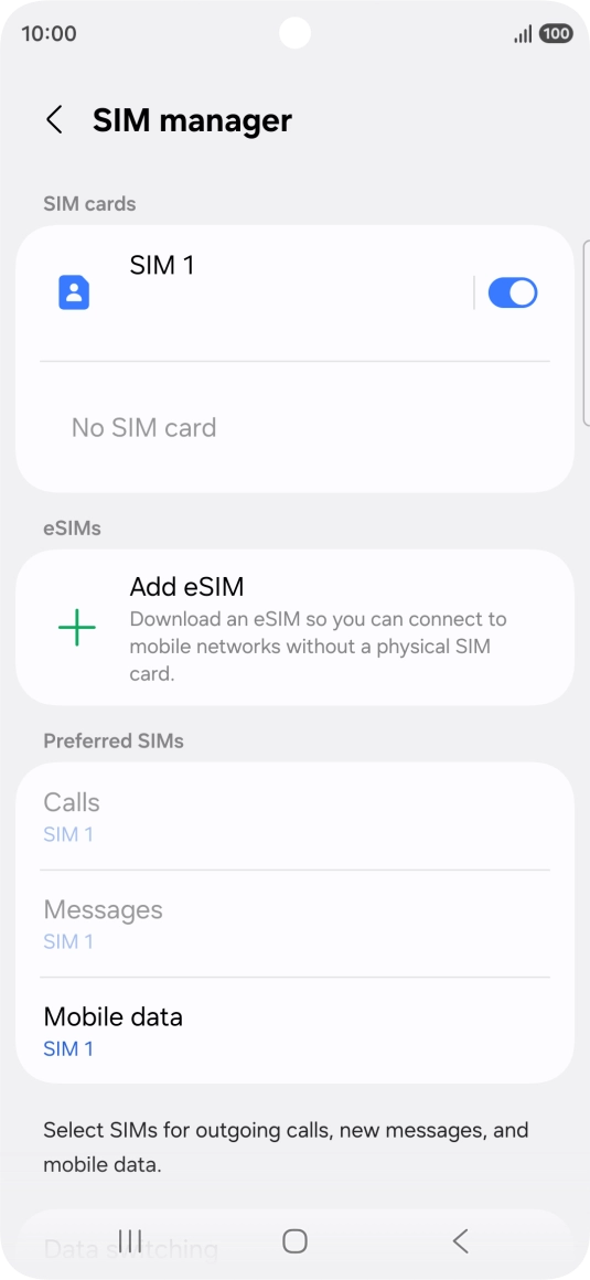 Press Add eSIM. Press Add eSIM.
