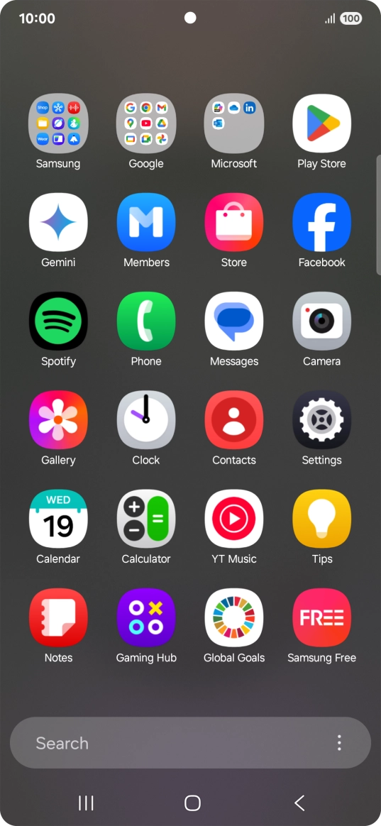 Press Gallery and go to the required folder. Press Gallery and go to the required folder.